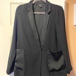 Top Shop Single Button Black Blazer Size 6